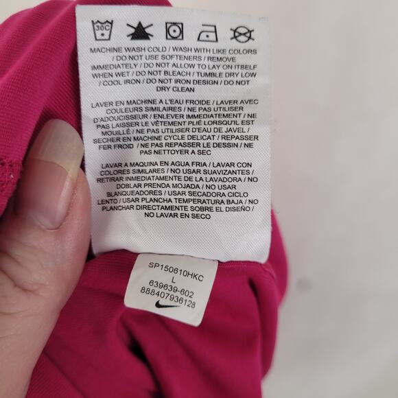 Nike Golf Dri Fit pink pleated skort Size large active preppy - Picture 7 of 9